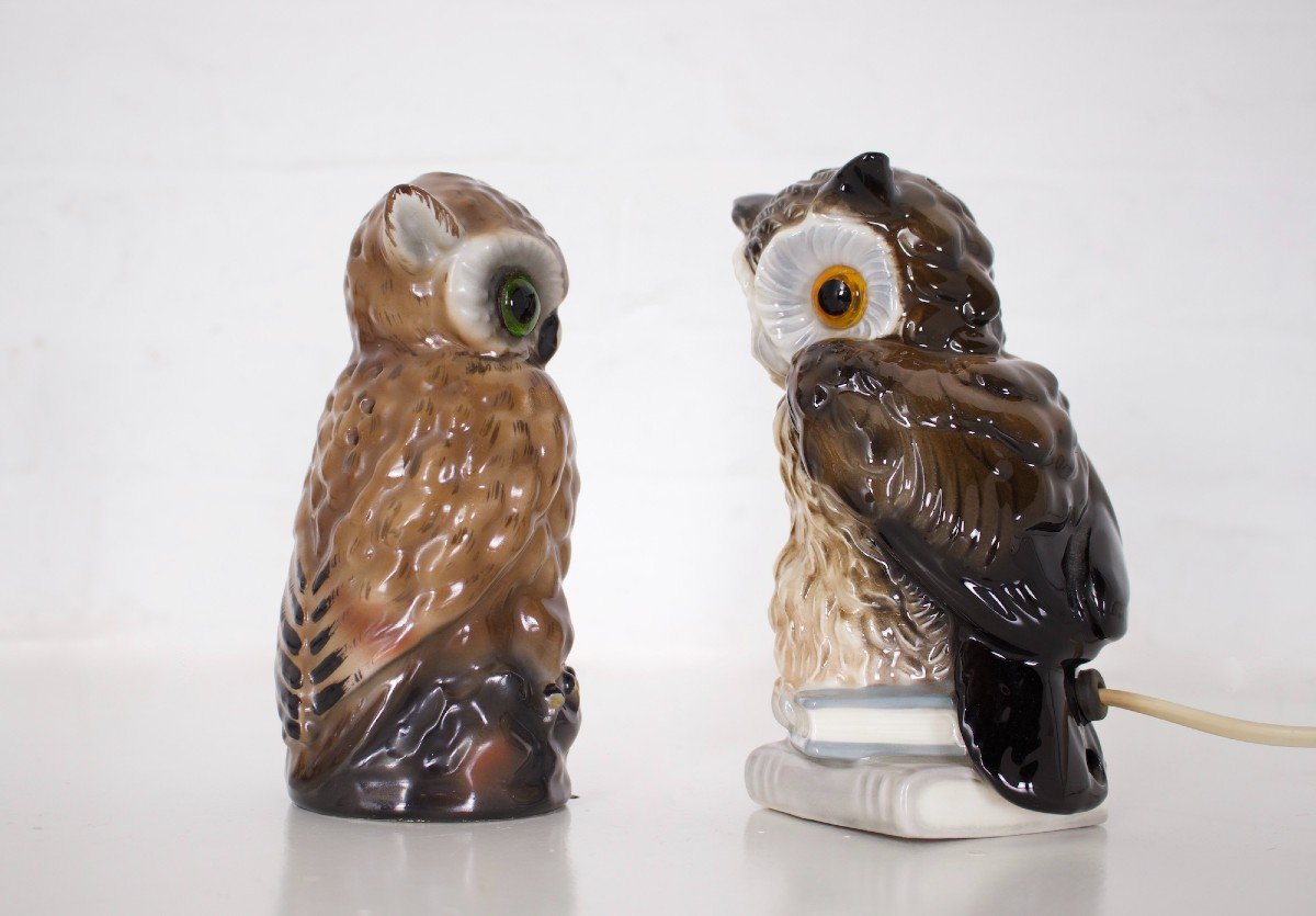 Vintage ceramic deals owl lamp