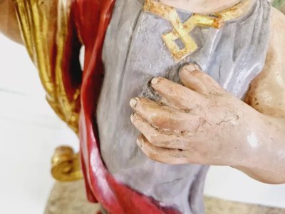 Coppia di antichi porta torcia a forma di angelo del XIX secolo