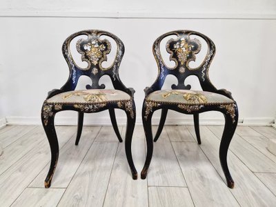 Pair of Antique Napoleon Chairs