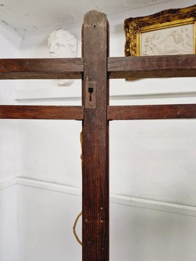 Antique French Painting Easel with Stand by Bonhomme Paris