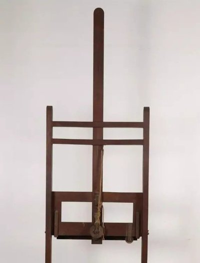 Antique French Painting Easel with Stand by Bonhomme Paris