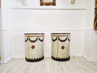 Pair of 18th Century Tambour Cabinets