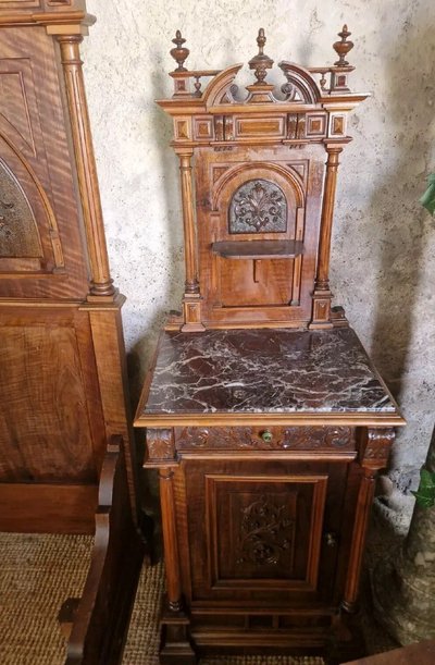 Chambre à Coucher De Château Italien Antique Avec Sculptures De Putti