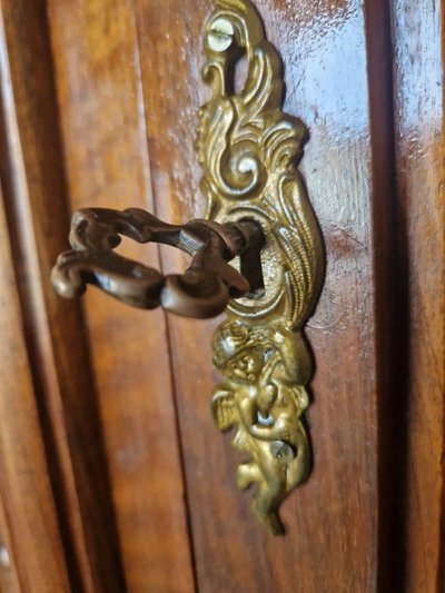 Chambre à Coucher De Château Italien Antique Avec Sculptures De Putti