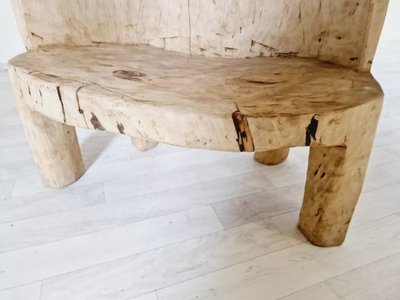 Rare Tree Trunk Chair Sold in Primitive Swedish Style