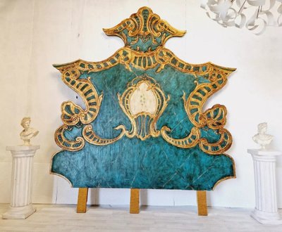 Huge Peacock Style Vintage Venetian Headboard