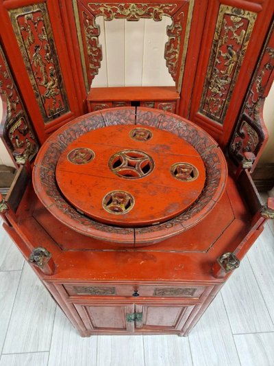 Meuble De Toilette Antique De La Dynastie Chinoise Qing