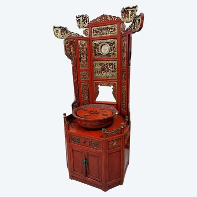 Meuble De Toilette Antique De La Dynastie Chinoise Qing