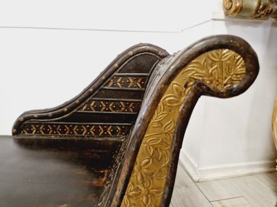 Chaise Longue Coloniale Antique