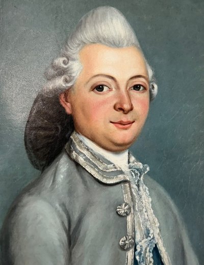 Singular portrait of a late 18th-century aristocrat