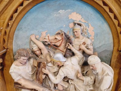 10 Terrakotta-Kirchenreliefs aus dem 19. Jahrhundert