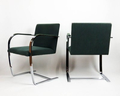 Paar Sessel MR 50 Brno von Ludwig Mies Van Der Rohe ,Knoll Verlag.