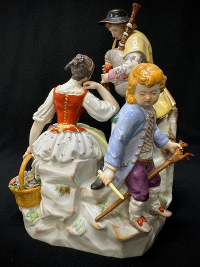 Meissen - Porzellangruppe Schäfer und Gärtner