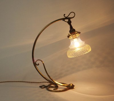 Art Nouveau "pied coeur" lamp or wall light