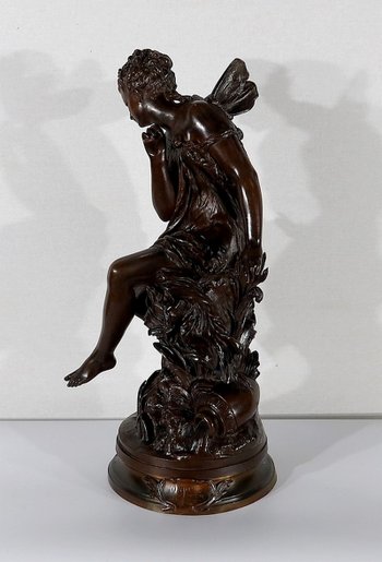  Important Bronze « Ondine » par M. Moreau – Milieu XIXe 