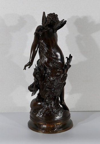  Important Bronze « Ondine » par M. Moreau – Milieu XIXe 