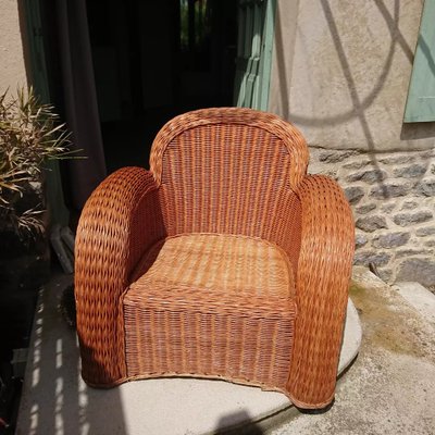 Fauteuil osier club