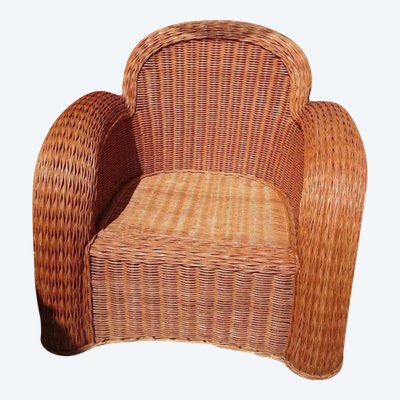 Fauteuil osier club