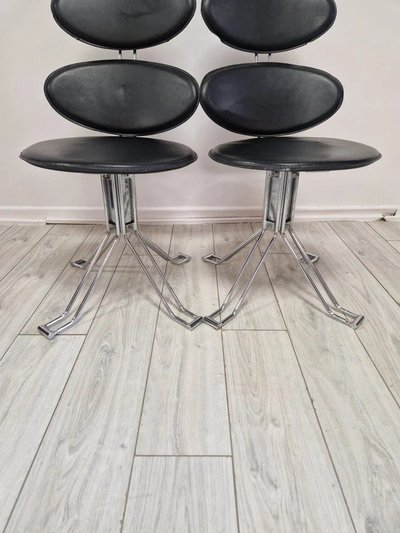 Pair Of Mid-Century Corona Style Chairs Attrib. Paul Vaulter