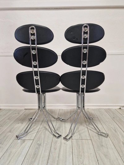 Pair Of Mid-Century Corona Style Chairs Attrib. Paul Vaulter