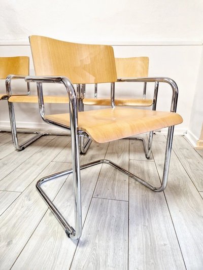 6 Chaises De Salle à Manger à La Manière De Marcel Breuer