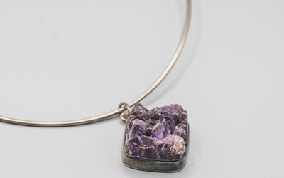 Bent KNUDSEN, Halskrause aus Amethystsilber