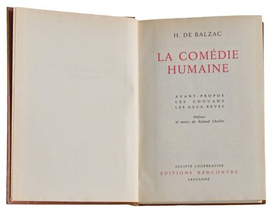 Collezione di libri di Honoré de Balzac in 30 volumi, pubblicata da Rencontre Lausanne 1960