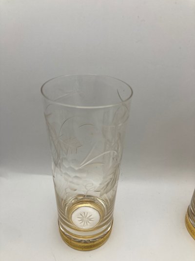 Crystal long drink glasses