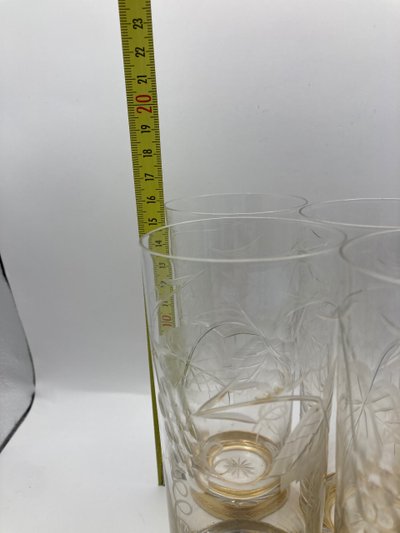 Crystal long drink glasses