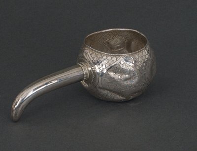 Kovsh Russian silver calabash goblet 1900