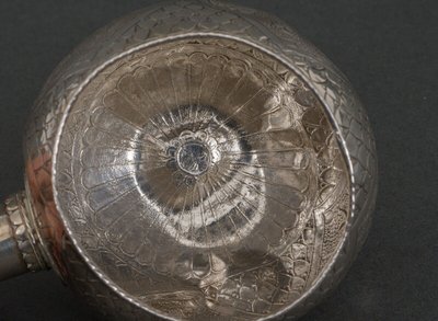 Kovsh Russian silver calabash goblet 1900