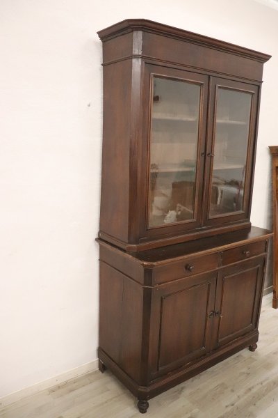 Sideboard in Walnut Veneer, 19th Century