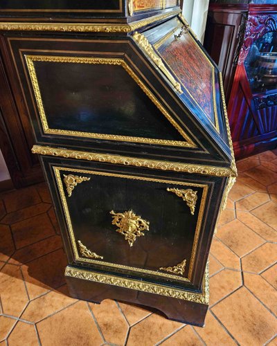 Furniture in Boulle marquetry and gilt bronze, Napoleon III period