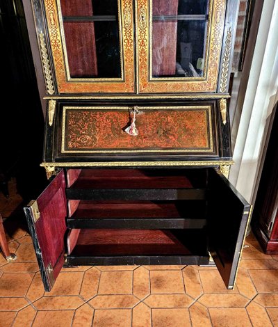 Furniture in Boulle marquetry and gilt bronze, Napoleon III period