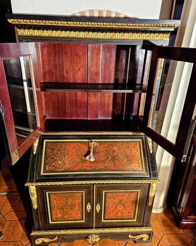 Furniture in Boulle marquetry and gilt bronze, Napoleon III period