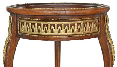 Louis XV style planter with marquetry and gilt bronze ornamentation