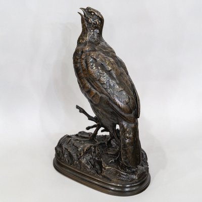 Skulptur - Das Rebhuhn, Alfred Dubucand (1828 - 1894) - Bronze