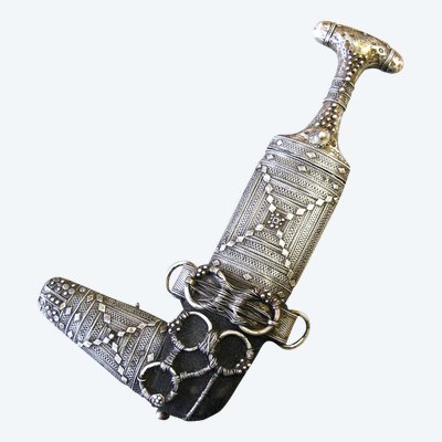 Omani Khanjar Jambiya Silver Dagger