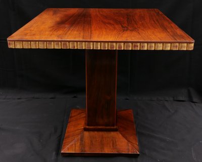 Attributed To René Joubert And Philippe Petit For Dim, Art Deco Square Side Table