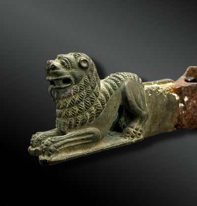 AXE IRON with a LION - East Asia - 17th century