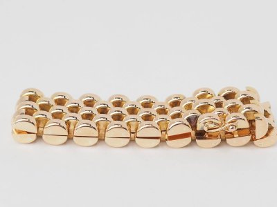 Rose gold rice grain mesh bracelet