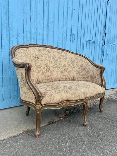 Sofa im Louis XV-Stil, 19. Jahrhundert 