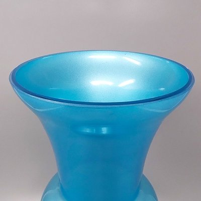 1970s Astonishing Blue Vase by Jean Close' for Michielotto. Made in Italy