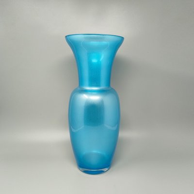 Vase bleu étonnant des années 1970 par Jean Close pour Michielotto. Fabriqué en Italie.