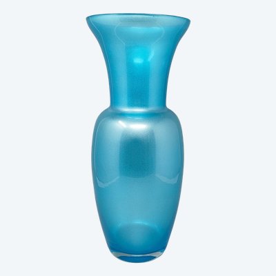 1970s Astonishing Blue Vase by Jean Close' for Michielotto. Made in Italy