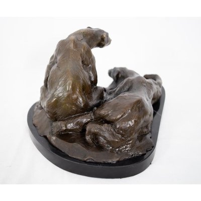 Ours Polaires – Bronze de Marcel Début (1865–1933), Influence Art Déco