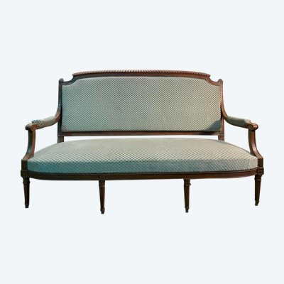 SOFA - Louis XVI Velvet Green Style Bank