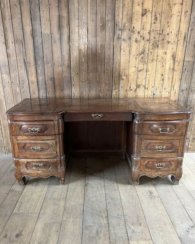 Louis XV style oak desk