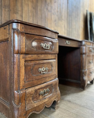 Louis XV style oak desk