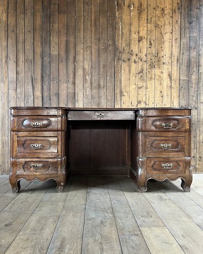 Louis XV style oak desk